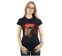The Lion King Movie Mufasa Poster Cotton T-Shirt Disney Black S