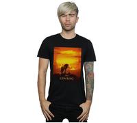Disney Mens The Lion King Movie Sunset Poster T-Shirt - Black - Black - 4XL