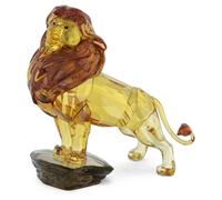 Swarovski The Lion King Mufasa Figurine, Gold-Tone Faceted Crystal, Part of the The Lion King Collection