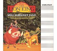 The Lion King Music Manuscript Paper - Wide Staff