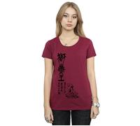 The Lion King Pride Rock Calligraphy Cotton T-Shirt Disney Burgundy L