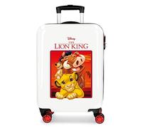 Disney The Lion King Red Cabin Suitcase 37 x 55 x 20 cm Rigid ABS Combination Lock 34 Litre 2.6 kg 4 Double Wheels Hand Luggage