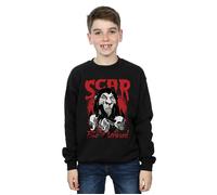 Disney Boys The Lion King Scar Be Prepared Sweatshirt Black 9-11 Years