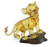 Swarovski The Lion King Simba Figurine, Gold-Tone Faceted Crystal, Part of the The Lion King Collection