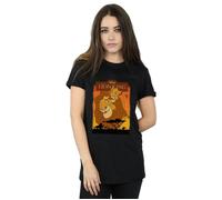 The Lion King Simba And Mufasa Cotton Boyfriend T-Shirt Disney Black S