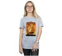 The Lion King Simba And Mufasa Cotton Boyfriend T-Shirt Disney Grey S