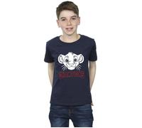 The Lion King Simba Face Champion T-Shirt Disney Navy 3-4 Years
