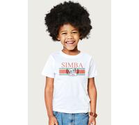 The Lion King Simba Leaf Disney T-Shirt in White | Size: 7-8 Years The Lion King White 7-8 Years