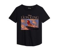 The Lion King The Edge Of The Ledge Fashion Womens T-Shirt Black Lion King Black L