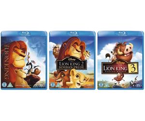 THE LION KING TRILOGY 1-3 Complete Triple Pack Part 1 2 3 New Region Free BluRay