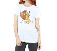 The Lion King Womens/Ladies Classic Simba Timon & Pumba Cotton Boyfriend BI1002