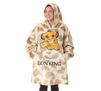 The Lion King Womens/ladies Simba Blanket Hoodie Beige (One Size)