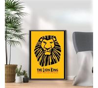 The Lion King1 Poster Print, Musical Print, A4 A3 West End Broadway Theatre Show, Wall Art Deco Special Canvas West End Print, London theatre art frame options (A3 Print Only)