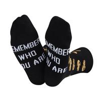 The Lion Movie Inspired Crew Sock Remember Who You Are Novelty Sock Animal Kingdom Gift Simba Sock Gift (Lion Sock)