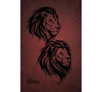 The Lion Notebook: A Stylish 6" x 9" Plain, Lined Notebook for Jotting Down Ideas, Note Taking, Journaling etc.