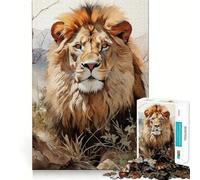 The Lion Stare 1000 Piece Jigsaws for Teenagers Puzzle Strong Logic Toy Relaxed Mind Clear Edge Bday Surprise (38x52cm)