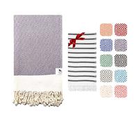 The Lion Textile Beach towel, Bath Towel - Soft, Lightweight, and Quick-Drying Turkish Towels Hand Set. Perfect Adults Bathroom, Beach, Pool, SPA, Gym, Yoga 94x180cm+40x100cm