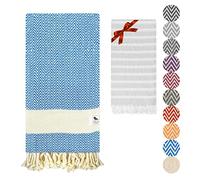 The Lion Textile Beach towel, Bath Towel - Soft, Lightweight, and Quick-Drying Turkish Towels Hand Set. Perfect Adults Bathroom, Beach, Pool, SPA, Gym, Yoga 94x180cm+40x100cm.