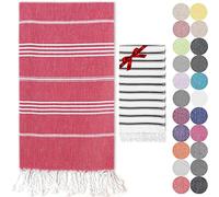 The Lion Textile Turkish Cotton Bath Towel Set 90x180 cm - Lightweight, Quick Dry, Soft Peshtemal Hammam Towel for Beach, Spa, Gym & Travel (Red)