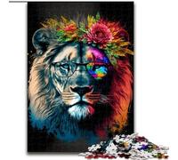 The Lion with The Crown 1000 Pieces Jigsaw Puzzle For Adults Teens, Staycation Kill Time Birthday Present, Gifts, Wall Art for 14+ (50x75cm)