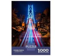 The Lions Gate Bridge 1000 Piece Jigsaw Puzzle, Historic Square Architecture, Screen-Free Fun, Matte Printed Jigsaw, for Travel Lovers, 52x38cm/1000pcs