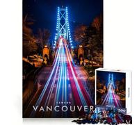 The Lions Gate Bridge Jigsaw Puzzles 1000 Piece for Adults Brain Development Soothing Hobby Clean Join Fine Xmas Gift (38x26cm)