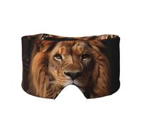 The Lion's Gaze Adjustable Sleep Eye mask and Earmuffs, Unisex Side Sleeping Headband (26.8 * 4.3 inches), Indoor and Outdoor Travel Yoga Comfort Cover,