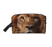 The Lion's Gaze Multifunctional Travel Toiletry Bag Daily and Fitness Storage Bag for Cosmetics Stationery and More