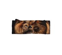 The Lion's Gaze Pattern baby bow headband - elastic and comfortable headwear, photo shoots, birthday parties, daily wear,