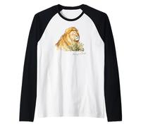 The Lions in Serengeti: Tanzania Wildlife Design Raglan Baseball Tee