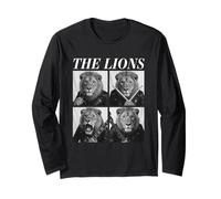 The Lions Rockers Funny Animals Rock Music Emo Punk Band Long Sleeve T-Shirt