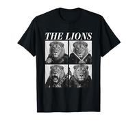 The Lions Rockers Funny Animals Rock Music Emo Punk Band T-Shirt