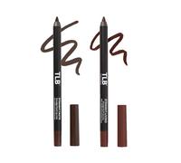 The Lip Bar - Lip Liner 2 Pack Straight Facts + Straight Livin - Smudge Proof & Water Resistant - Jojoba Oil, Aloe Vera, Coconut Oil, Vitamin E - Vegan, Cruelty Free - .042 oz