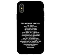 The Liquor Prayer - Funny Poker In The Rear Parody Case for iPhone X/XS