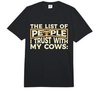 The List of People I Trust with Farm Animals Cattle Farming Comfort Colors Adult Heavyweight T-Shirt