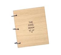 'The Little Book of Us' Memory Journal | Valentines Day Scrapbook | Gift for Girlfriend Wife | Couples Photo Book for Wooden Anniversary | Photo Album for Boyfriend (Oak, 50 pages)