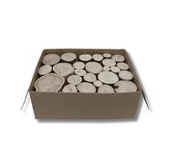 The Little Box of Decorative Logs 15cm Kiln Dried Full Round Display Logs Fine Sawn Ends…