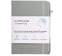 The Little Calm and Happy Planner - Weekly and Monthly Undated Productivity Planner Habit Tracker, Journal Notebook for Happiness, Motivation, Productivity and Life Balance - A5 (Grey)