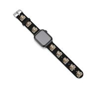 The Little Cat And Flowers Silicone Watch Band | Compatible with IWatch Waterproof Soft Replacement Strap