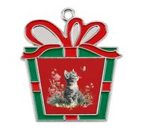 The Little Cat Christmas Tree Ornaments Decor Trapezoid
