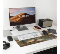 The Little Deer Large Gaming Office Mouse Pad-Durable,Non-Slip,Eco-Friendly Desk Mat for Enhanced Comfort and Stability.