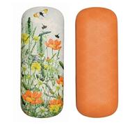 The Little Dog Floral Hard Glasses Case - Nature's Hope Orange Poppies - Wildflower Meadow Reading Accessory