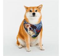 The Little Dog in The Alps Pet Scarf Stylish Triangle Bid Scarf Bandana Pet Accessory,Washable Pet Kerchief for Girl Boy Dogs or Cats Medium
