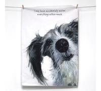 The Little Dog Laughed 'Accidentally' Tea Towel