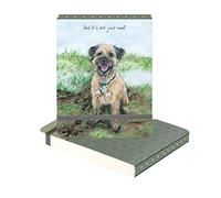 The Little Dog Laughed It's Not Just Mud Stinky Border Terrier Notebook SB03