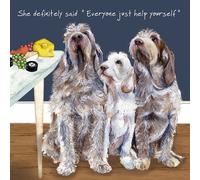 The Little Dog Laughed 'Spinone Cheese' Digs & Manor Card