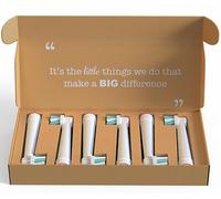 The Little Eco Company Recyclable Oral-B Compatible Toothbrush Head Set FREEPOST Recycling Service 6 Pack | Electric Toothbrush Head | Deep Clean & Polish Set
