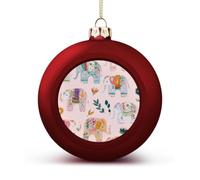 The Little Elephant Pattern Christmas Baubles Hanging 1PCS