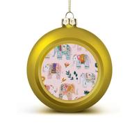 The Little Elephant Pattern Christmas Baubles Hanging 4PCS