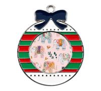 The Little Elephant Pattern Christmas Tree Ornaments Decor Circular